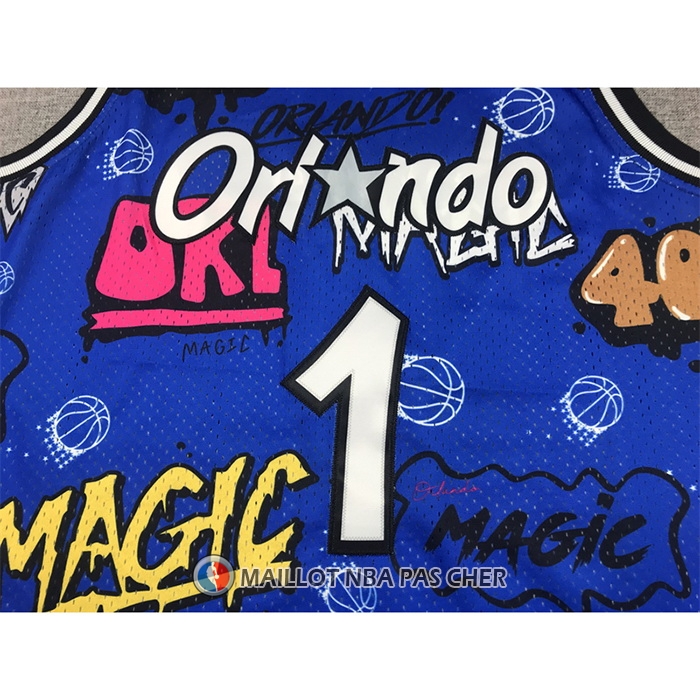 Maillot Orlando Magic Penny Hardaway Slap Sticker Mitchell & Ness 1994-95 Bleu